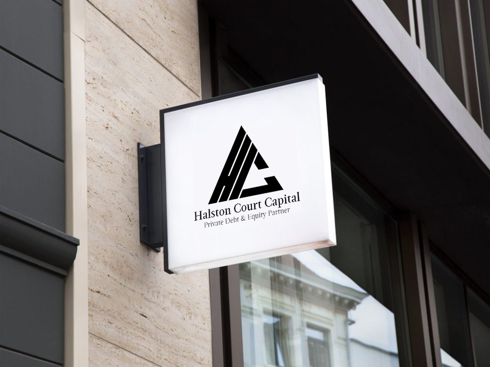 Logo Design & Exterior Signage created by Ace Digital for Halston Court Capital