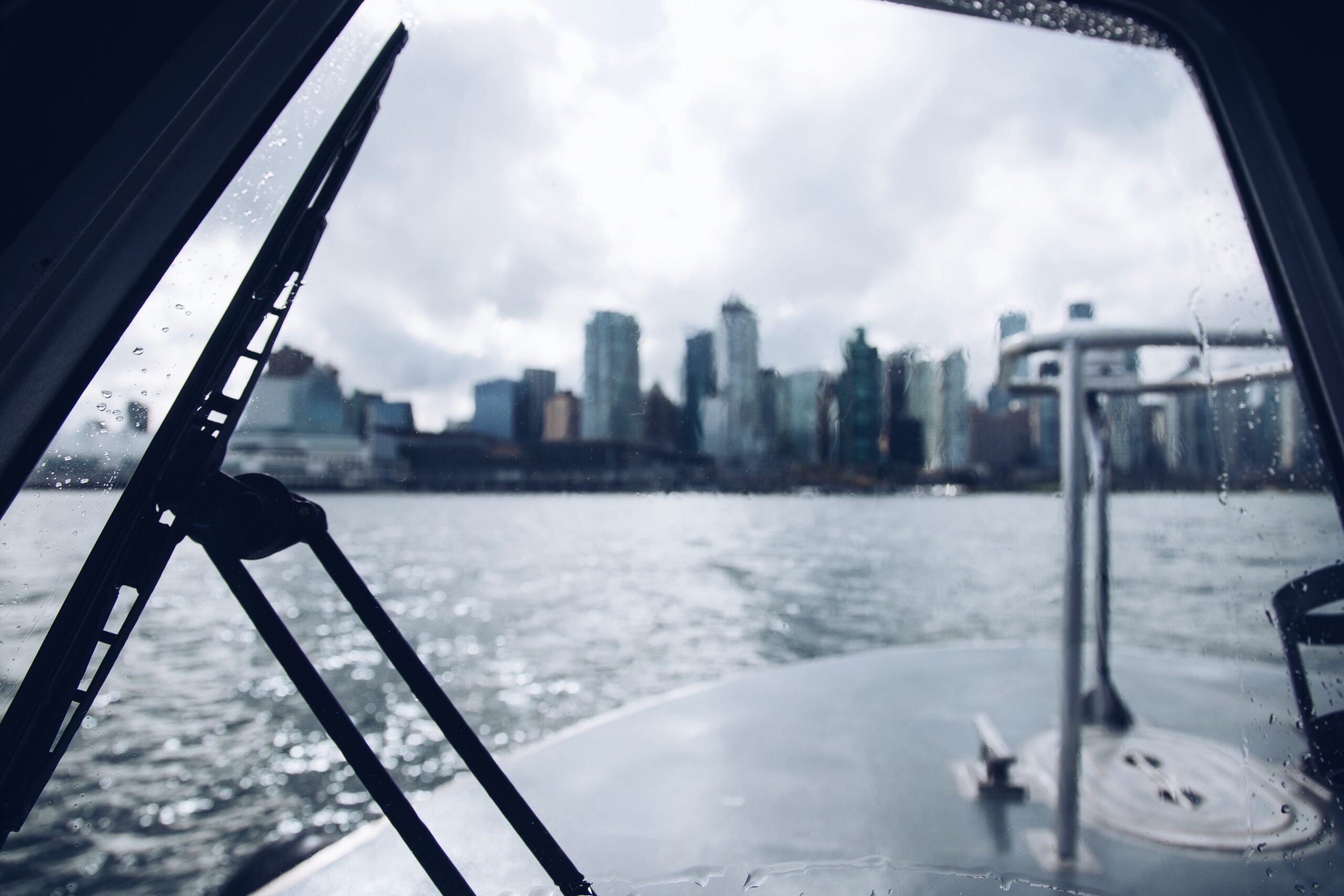 Tymac Storm Passenger Seat View of Vancouver, BC